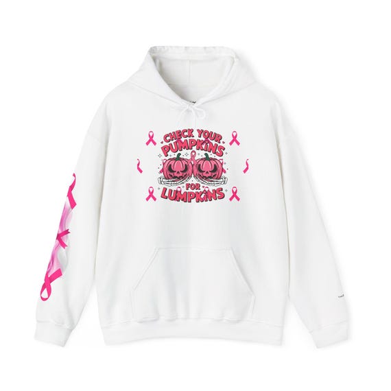 Breast Cancer Awareness Halloween Hoodie, Pumpkin Sweatshirt