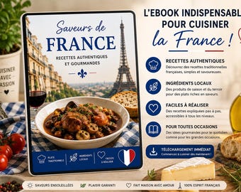 Ebook 10 French Recipes for 1 Person – Cooking Solo (Downloadable PDF)