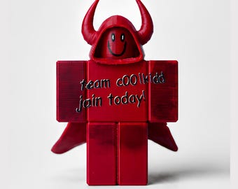Figura impressa em 3D do Coolkid Forsaken | Arte de fã pintada à mão para Roblox | Item colecionável de terror