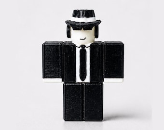 Figura impresa en 3D de Chance Forsaken / Arte de fan de Roblox pintado a mano / Coleccionable de terror / Regalo para gamers