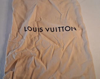 Authentic Louis Vuitton Dust Bag 11x18 Drawstring Cotton Storage Bag