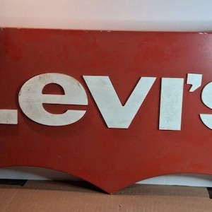 Vintage Levi Sign - Etsy