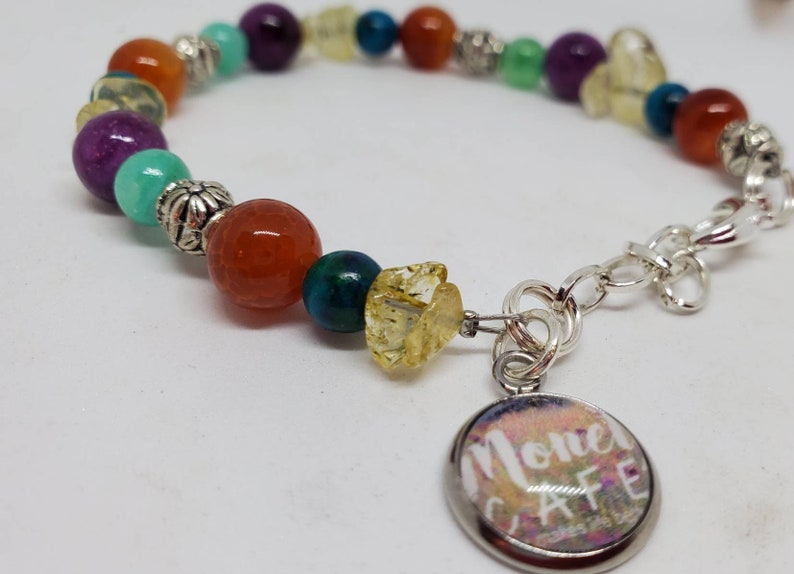 Artist Series Bracelet Monet Cafe Colorful Beaded Bracelet Jewelry for Artist Monet