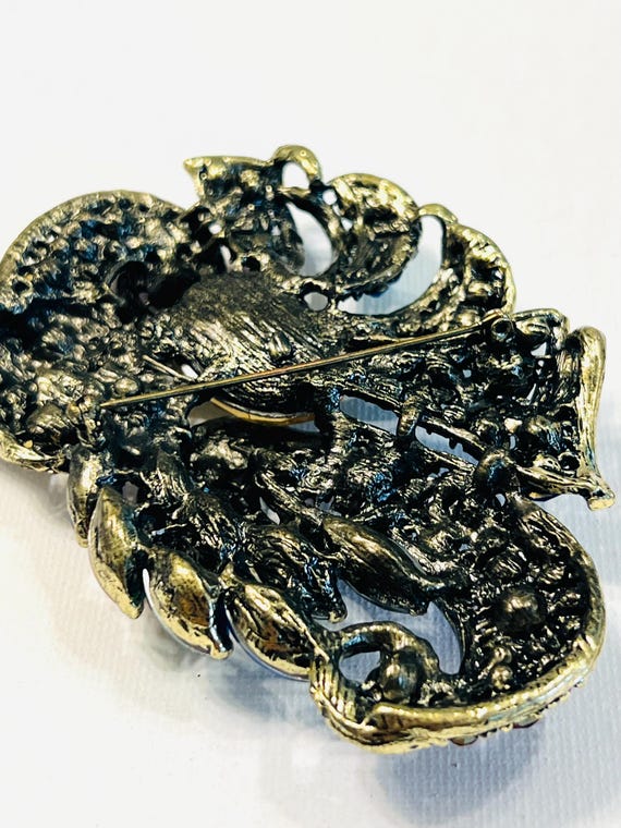 Exquisite Huge Extra Large Multi-colored Rhinesto… - image 5