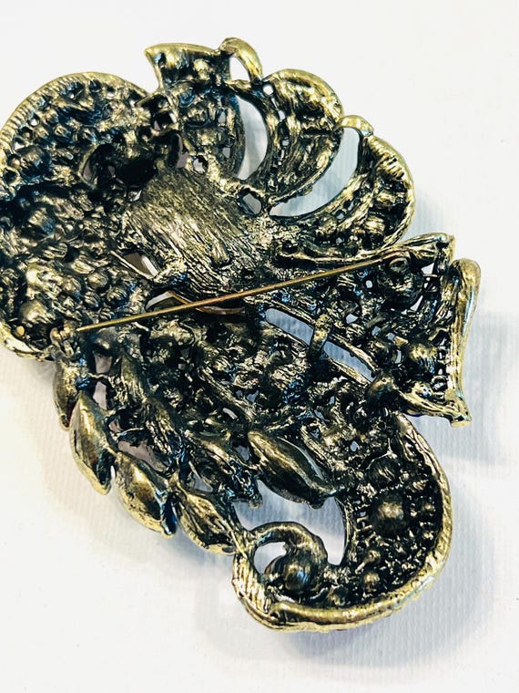 Exquisite Huge Extra Large Multi-colored Rhinesto… - image 4