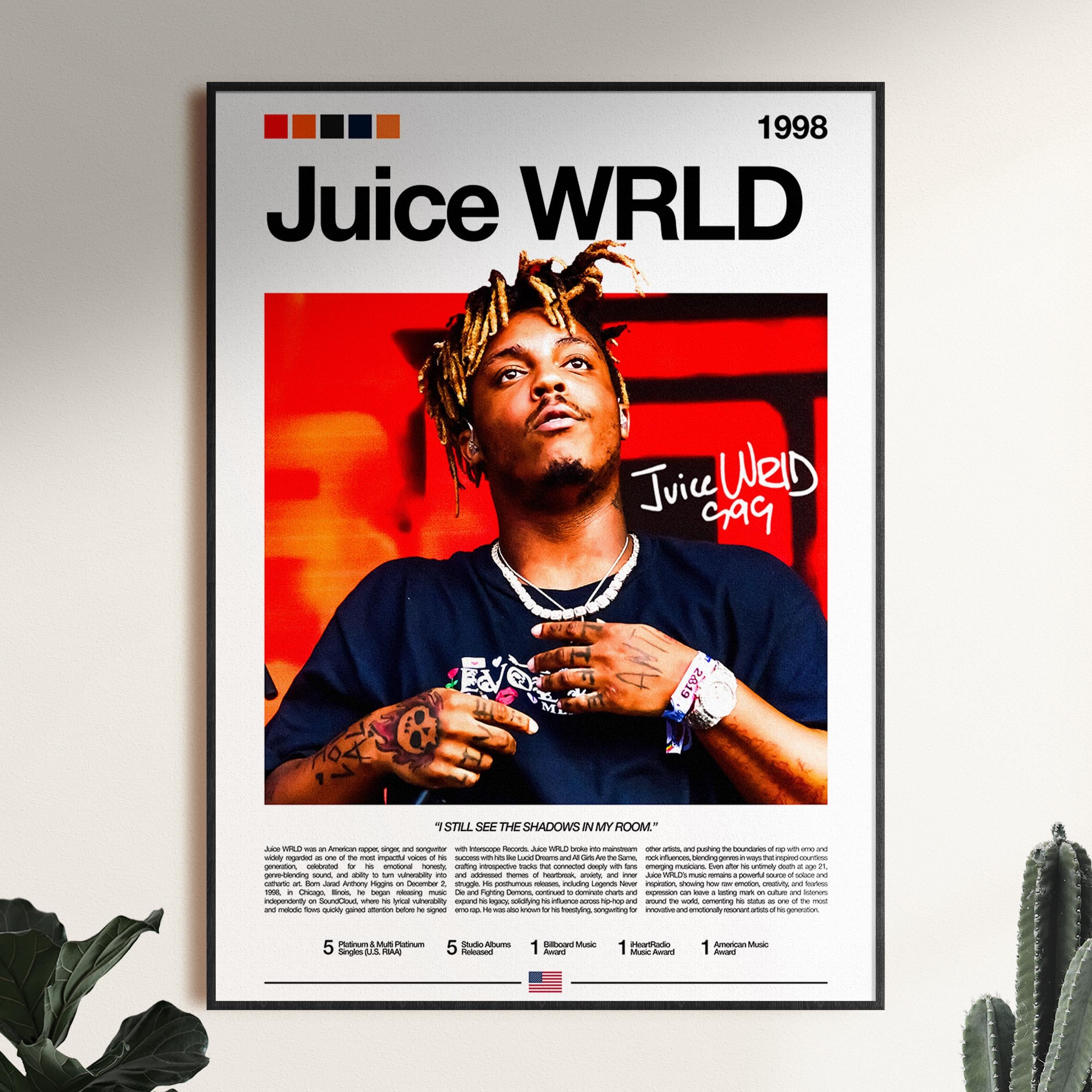 Juicewrld poster - Etsy 日本