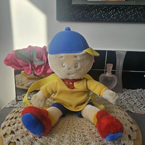 Vintage Caillou ryggsäck. Söt Caillou Plysch 2001