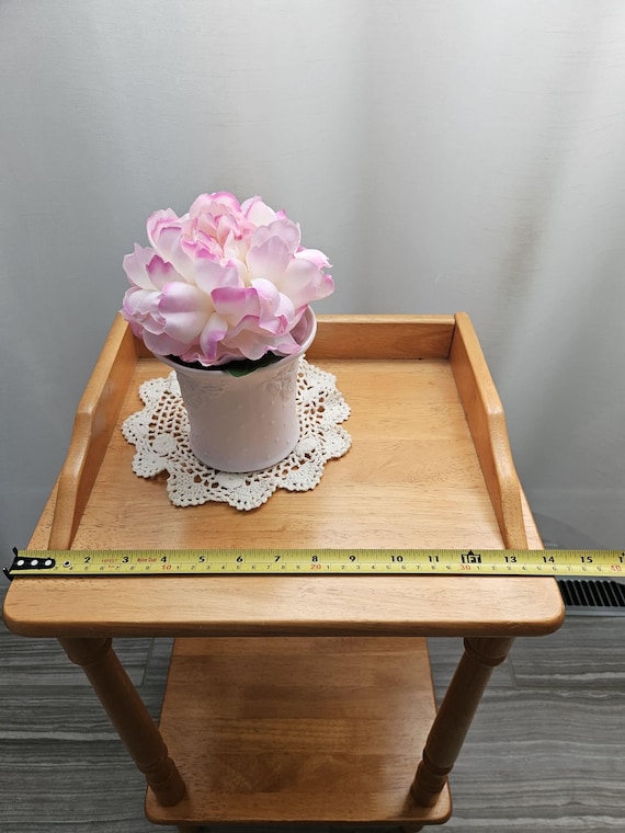 Vintage Mid Century Oak End Table / Telephone Stand - Etsy