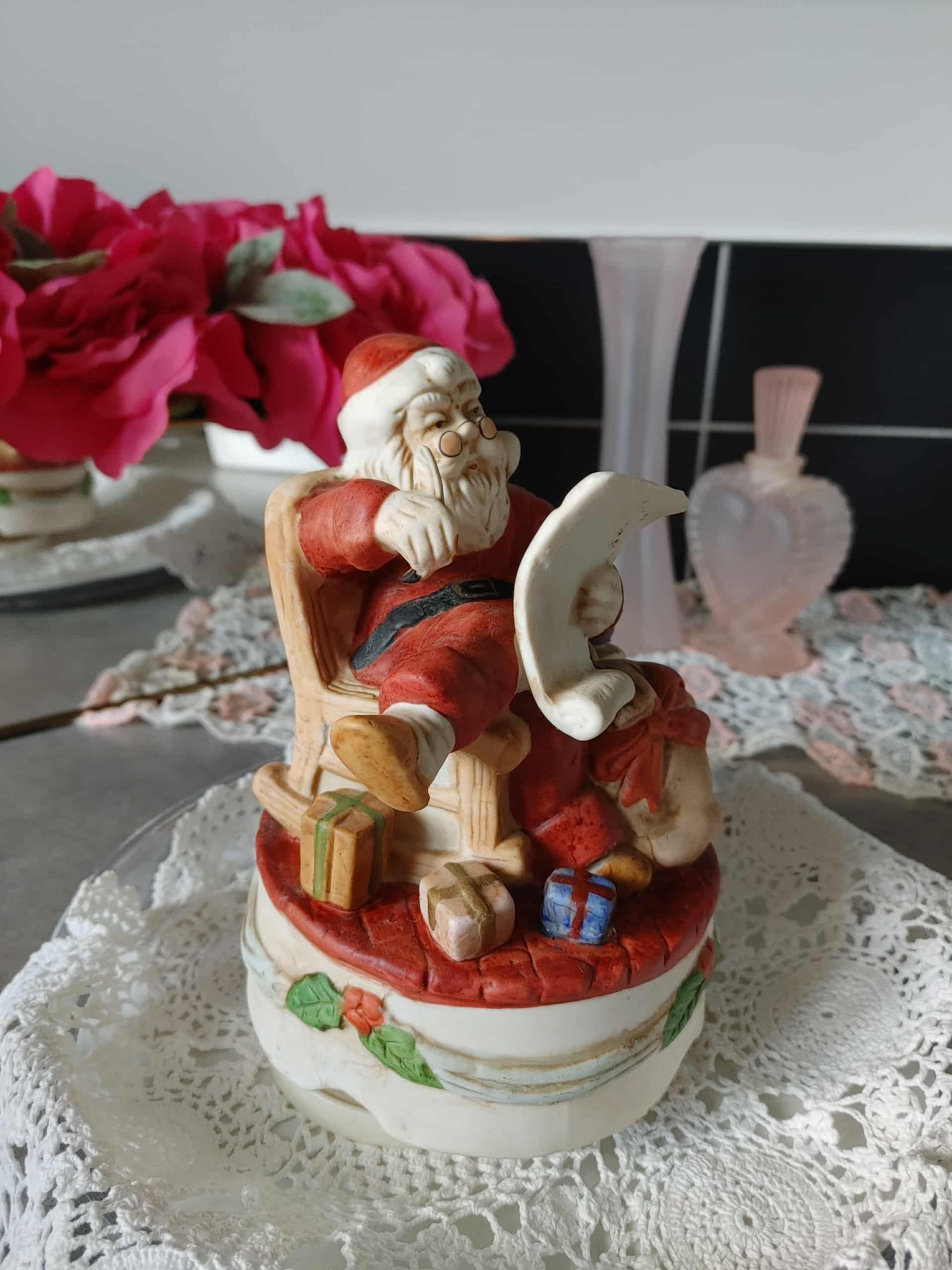 サンタクロース 木製オルゴール ジングルベル ストア