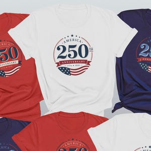 America 250th Anniversary Family Shirt | Unisex 1776-2026 Patriotic Family Tee | Fourth of July Kids Baby Matching Gift image 2