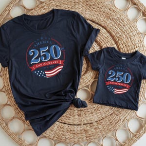 America 250th Anniversary Family Shirt | Unisex 1776-2026 Patriotic Family Tee | Fourth of July Kids Baby Matching Gift image 7