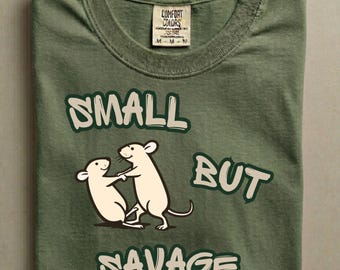 Small But Savage Shirt | Funny Fighting Mice Tee, Viral Meme Mouse Shirt, Aggressive Cute Animal Tee