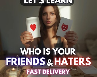 Friends & Haters Tarot Reading, Psychic Insight, Same Day Delivery