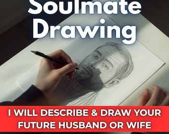 Soulmate Drawing and Tarot Love , Future Husband/Wife, PDF