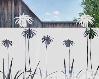 Window Film with Flowers