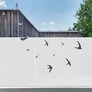Window Film with Birds, Window Film Privacy decorative, Bathroom Window Film, Glass film design for office, frosted window film with design