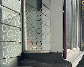 Decorative film for privacy for windows, 16.9 inches, 43 cm tall