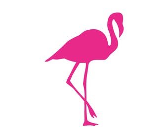 Flamingo Wall Decal, Flamingo Wall Sticker, Flamingo Wall Art, 10,6'' x 15,2'', Baby Girl Gift for Nursery, Gift for Her, House warming Gift