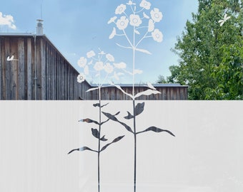 Flower Window Film, Self-adhesive etched or frosted Milk glass Film