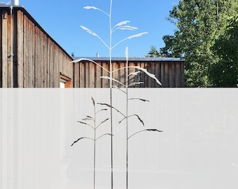 Customizable Window Film for Privacy with wheat shapes, Etched or frosted Glass decoration Film