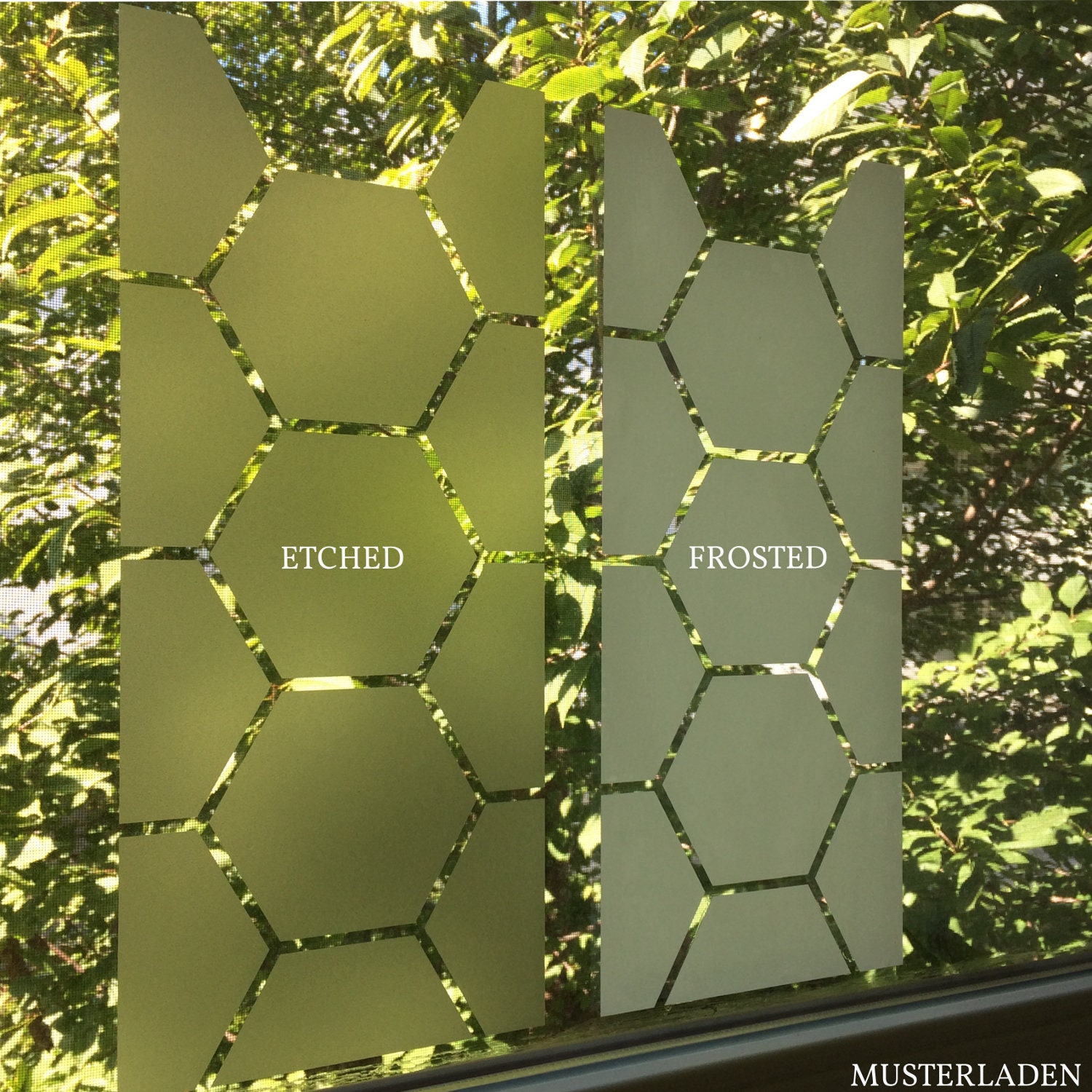 Octagon Window Film French Door Privacy Film Office Window Etsy