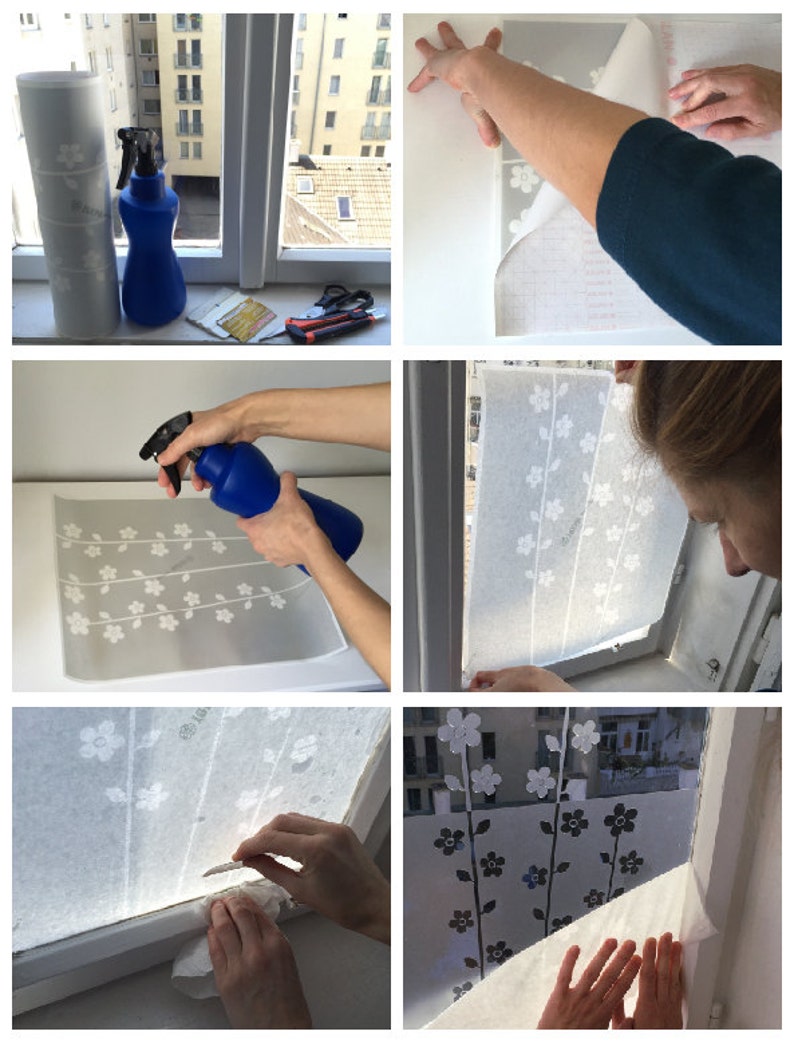 Window Film Bird Decorative Window Privacy Film Custom Etsy