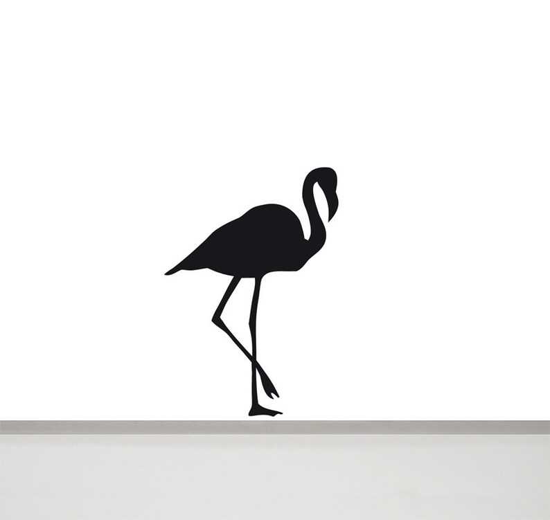 Flamingo Wall Decal Flamingo Wall Sticker Flamingo Wall Art Etsy