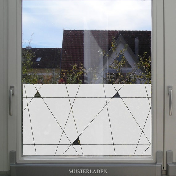 Klebefolie Fenster Motiv, Fensterfolie Sichtschutz aus