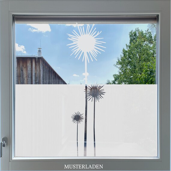 Custom Flower Privacy Film Window Film Plants Etched Glass Etsy Australia