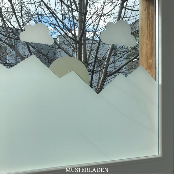 Sichtschutz Folie Fenster mit Sonnen Motiv, 45,5 cm hoch -  Österreich