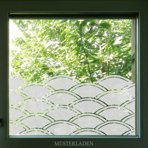 Fish Scale Window Film For Sidelights Privacy Film Privacy Etsy