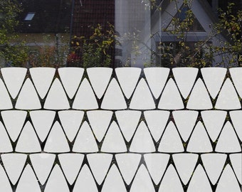 Triangle Window Privacy Film Geometric Privacy Decal Privacy Film for Bathroom Minimal Privacy Film Bathroom Window Decals Privacy