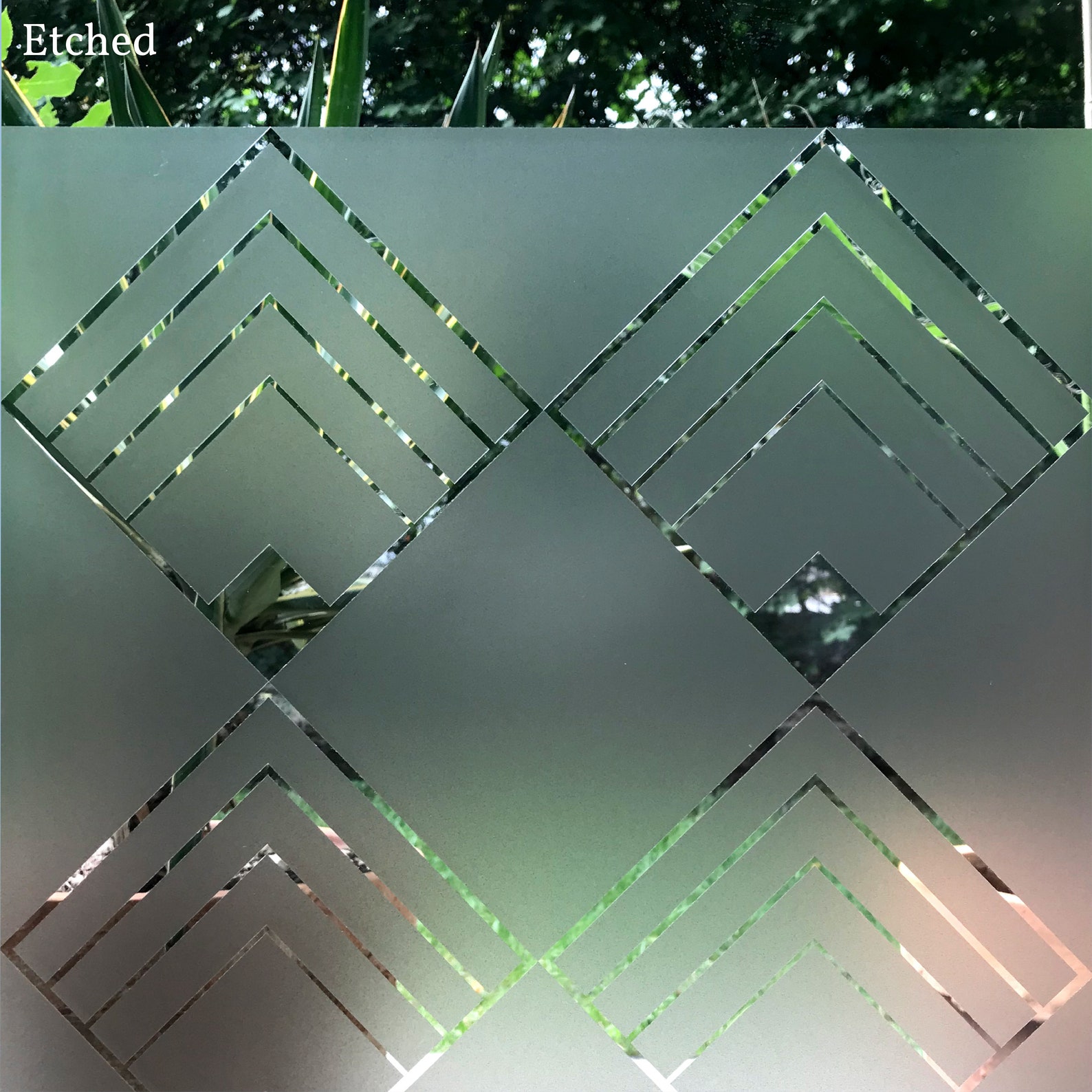 Sidelight Window Film for Glass Etched and Frosted Etsy