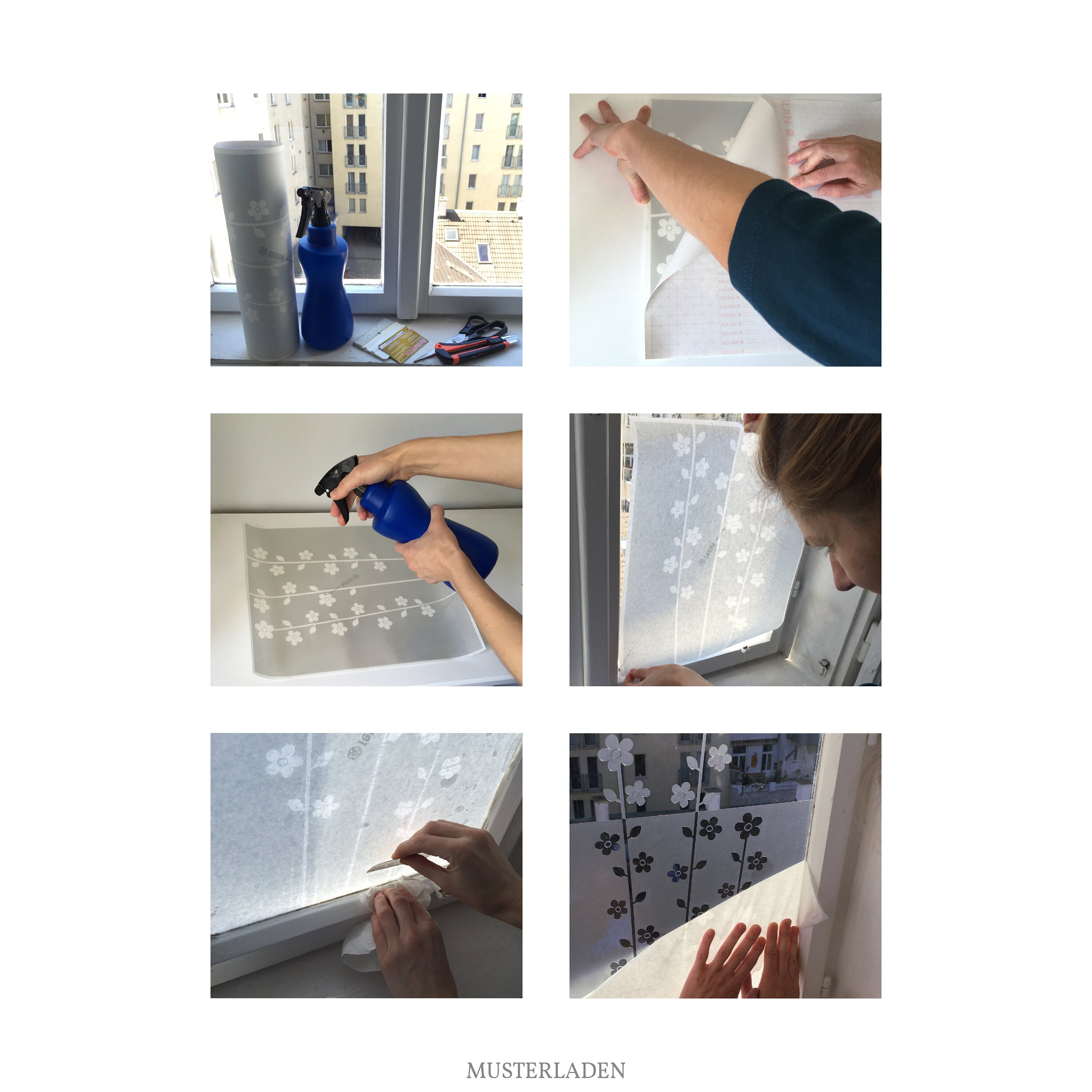 Sichtschutzfolien in Milchglas Optik - Fensterfolie