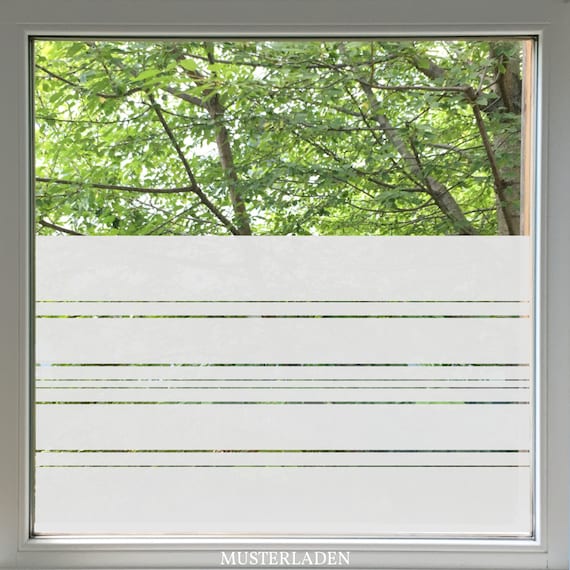Fensterfolie Streifen, 60 cm hoch - .de