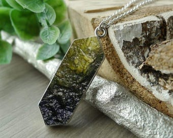 14K Gold A-Grade Certified Moldavites From Chlum, Czech Republic | 925 Sterling Silver, 18k Yellow/Rose Gold Plated | High Vibration Jewelry