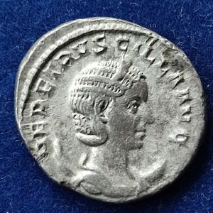 Rare Herennia Etruscilla Antoninianus: Ancient Roman Silver Coin