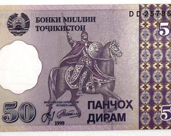 トルコ 50,000 リラ紙幣 1989-1995 UNC。古い紙幣、外国紙幣 - 紙幣