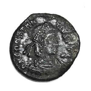 Oud-Romeinse munt – Constantius II (337-361 na Christus) – &#39;Fel Temp Reparation&#39; Bronze Nummus