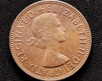 1967 One Penny Coin Great Britain From Queen Elizabeth II