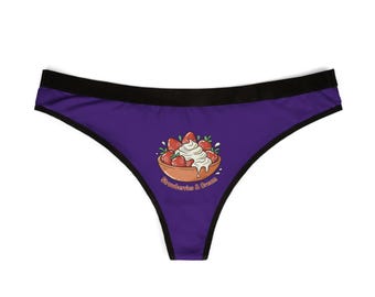 Tanga de Fresas y Crema / Tanga de Mujer
