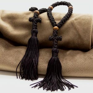 Orthodox Prayer Rope, 30-Knot Komboskini, Handmade Orthodox Chotki, Christian Prayer Beads, Wool Rope Rosary, prayer rope bracelet