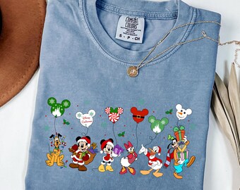 Camiseta navideña de Mickey y sus amigos, Camiseta de viaje navideño de Disney, Fiesta navideña de Mickey 2025, Camiseta de la muy feliz Navidad de Mickey, Regalos de Navidad