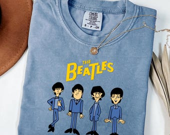 The Beatles Cartoon Shirt, Beatles Band T-Shirt, Retro Music Shirt, 90s Vintage Beatles Shirt, The Beatles Fan T-Shirt, Beatles Gifts