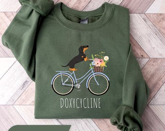 Dachshund Pharmacy Pun Sweatshirt, Pharmacist Gift, Pharmacists and Technicians Gift, Veterinary Sweater, Dachshund Dog Lover Crewneck