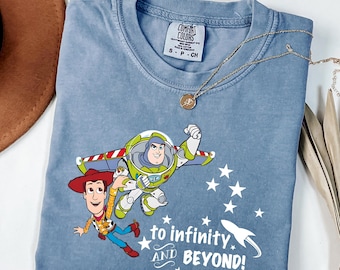 Disney Toy Story To Infinity And Beyond Shirt, Toy Story Buzz And Woody T-Shirt, Pixar Disney Matching Tee, Disney Friends Gift Shirts