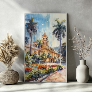 LIMA Watercolor Poster – Peru City Skyline Print, South America Wall Art, Sketchbook Urban Illustration