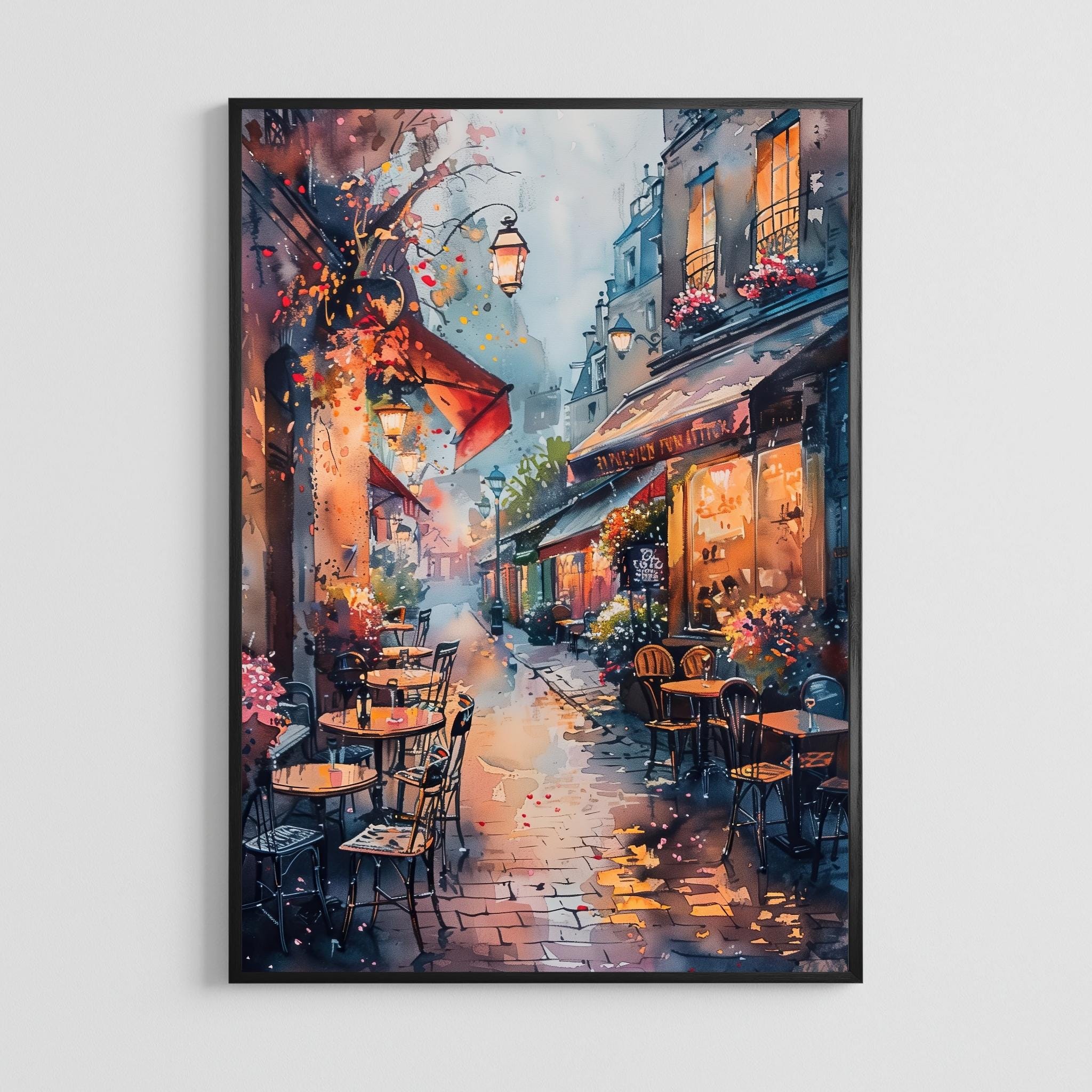 Montmartre Artist Watercolor - Etsy