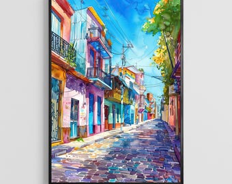 Argentina Watercolor Poster – South America Art Print, Travel Wall Decor for Home and Office