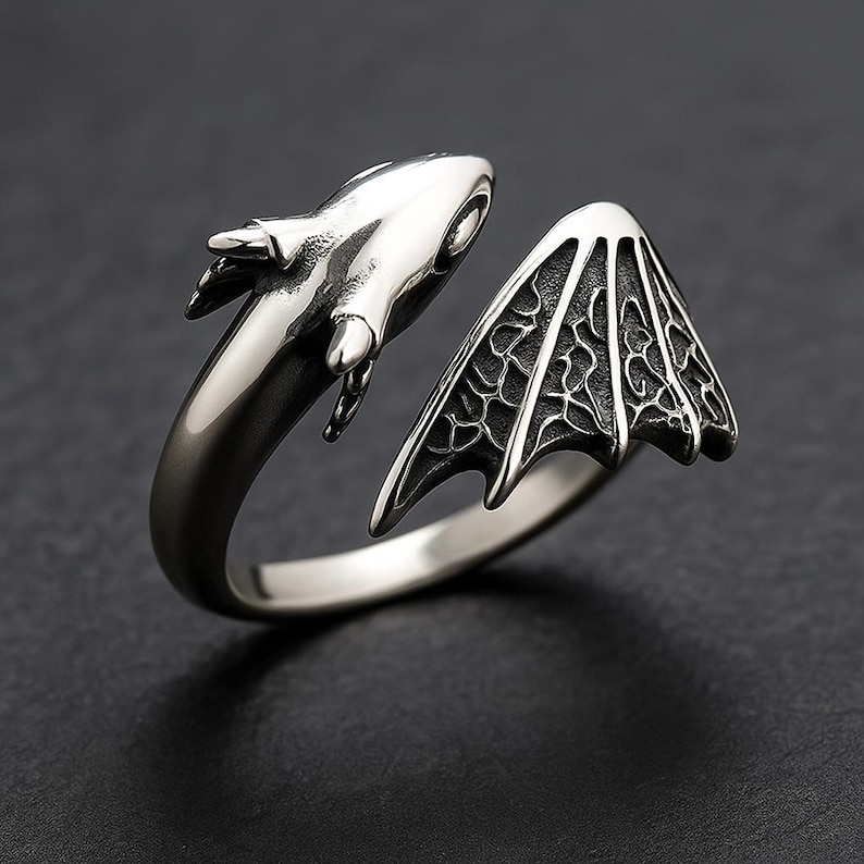 Anllo De Dragón De Plata Totalmente Ajustable Anmal Boho, 58% OFF